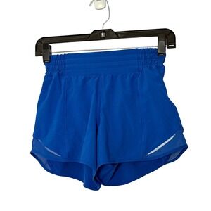 Lululemon Hotty Hot High-Rise Lined Short 4" in Blazer Blue Tone - 2